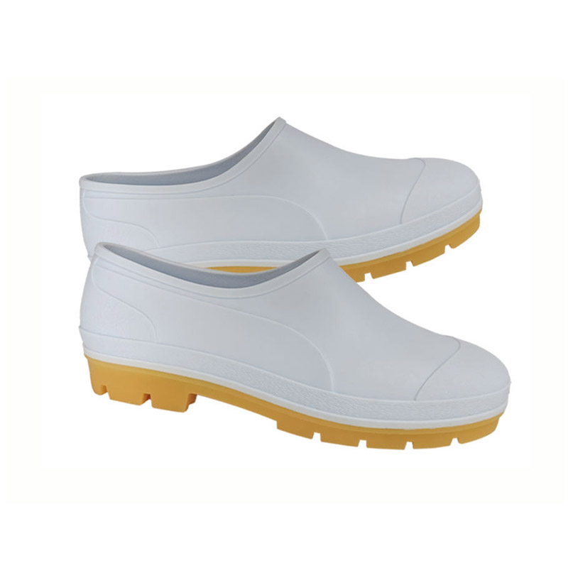 1. White PVC Clogs