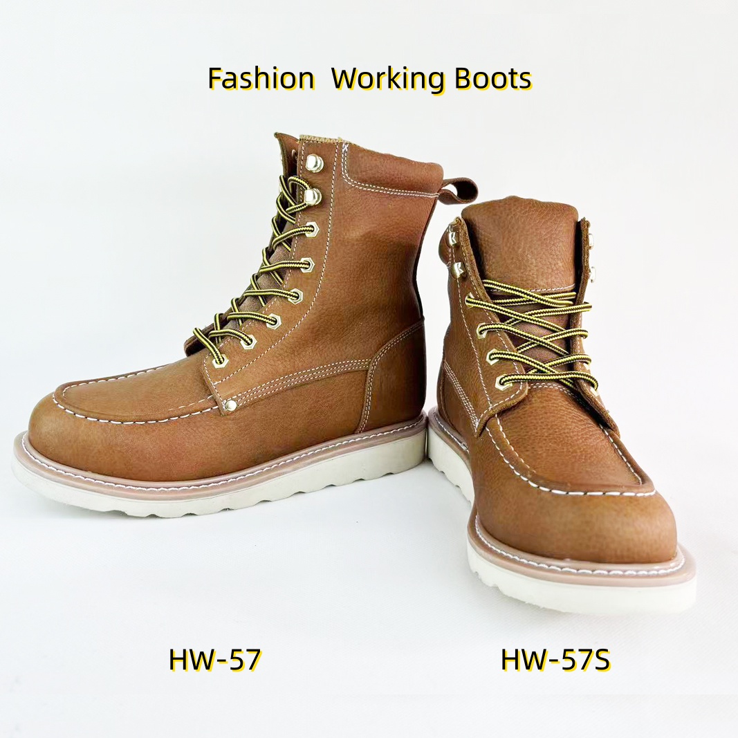 1.Grain Leather Shoes Moc Toe