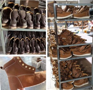 High Cut Safety Leather Shoes Goodyear Welt Steel Toe Boots