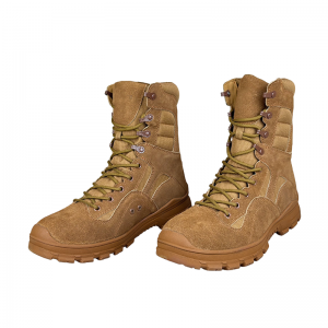 Tactical Work Boots Suede Cow Leather Outdoor Hiking Boots Brown