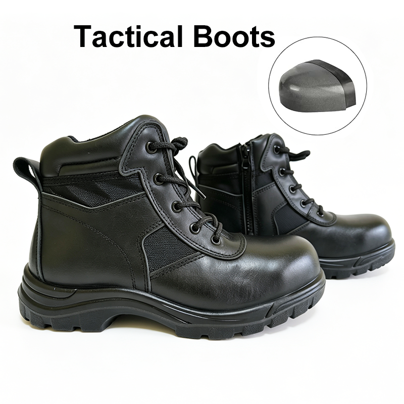 Steel Toe Combat Boots Leather Training Protective Footwear Featured Image