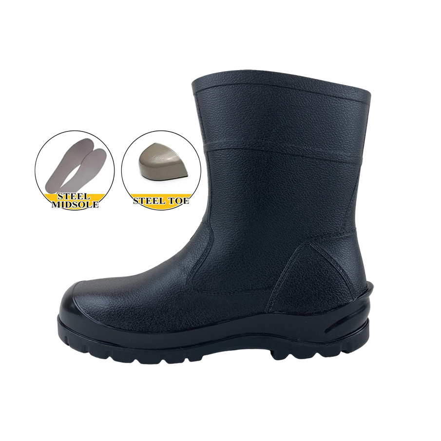 Waterproof Anti-static Steel Toe PVC Boots For Mining And Oil Field