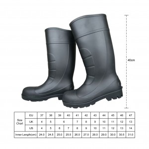 6kV Electic Insulation Working Shoes Composite Toe PVC Safety Rain Boots