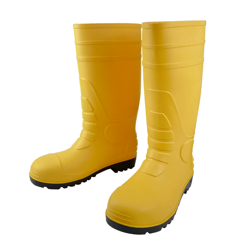 with steel toe shoes