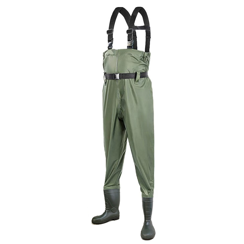 PVC coated polyester mesh fabric waders fish waders Featured Image