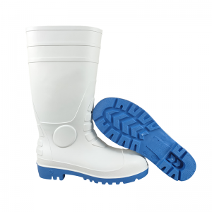 Chemical Gum Boots Puncture Shoes PVC Rain Boots Steel Toe