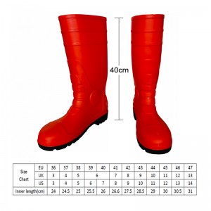 Steel Toe PVC Safety Gumboots CE S5 Rain Boots