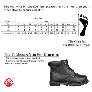 Steel Toe Goodyear Welt Footwear Safety Working Leather Boots