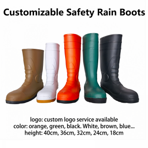 Steel Toe PVC Safety Gumboots CE S5 Rain Boots