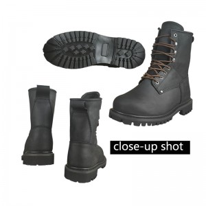 Steel Toe Logger Boots Goodyear Welt Working Leather Shoes