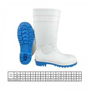 Chemical Gum Boots Puncture Shoes PVC Rain Boots Steel Toe