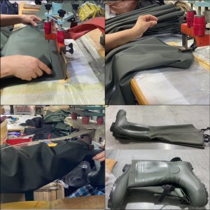 PVC coated polyester mesh fabric waders fish waders