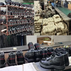 Mid Cut Lace Up Reflective Safety Shoes Anti-slip PU-sole Boots