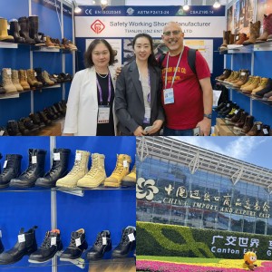 Mid Cut Lace Up Reflective Safety Shoes Anti-slip PU-sole Boots